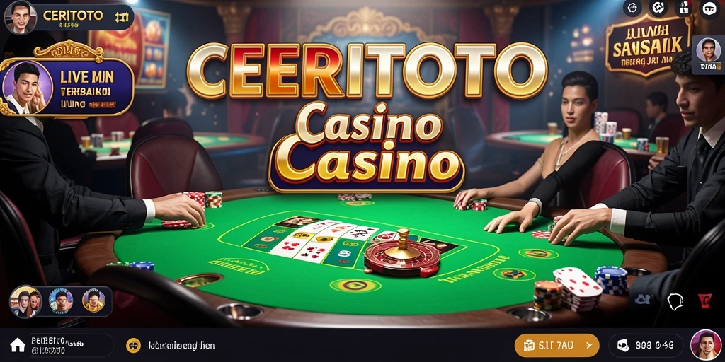 Gameplay seru di CERITOTO dengan dealer langsung dan interaksi sosial.