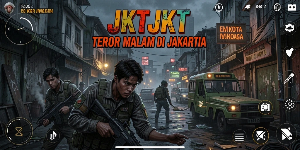 Screenshot menampilkan aksi seram di dalam JKTJKT.