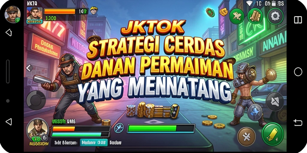Tangkapan layar menampilkan aksi pertempuran strategi yang mendebarkan.