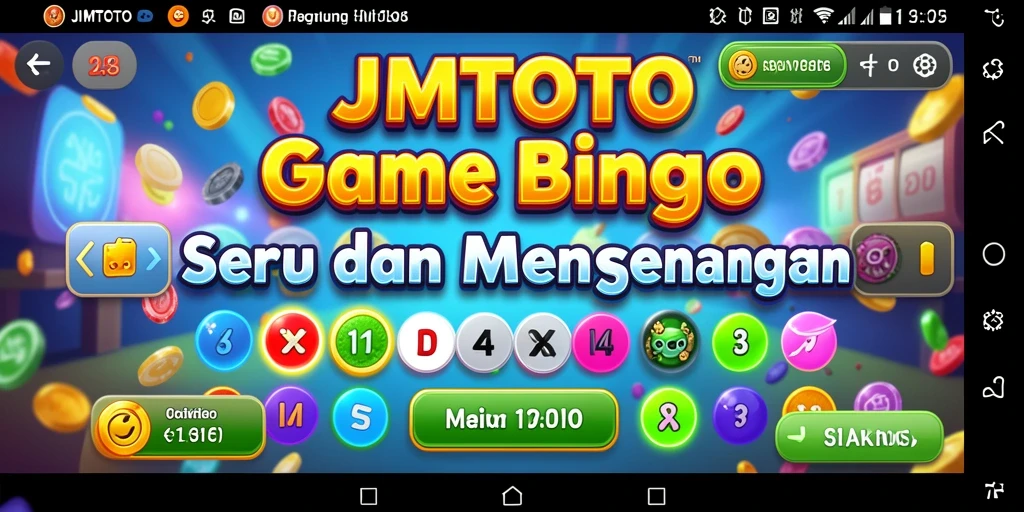 Tampilan gameplay seru dalam JMTOTO yang menampilkan Bingo