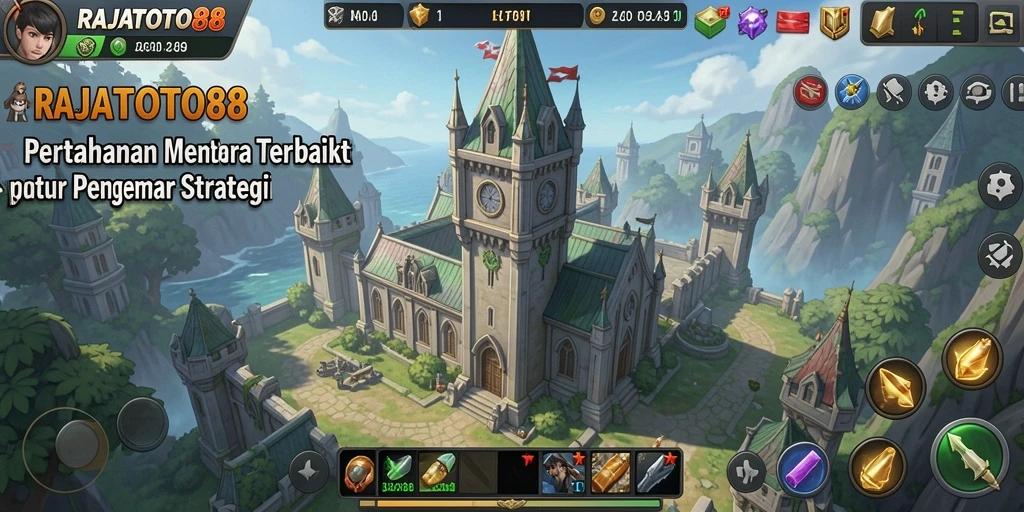 Gameplay menegangkan dari RAJATOTO88 dalam pertahanan menara.