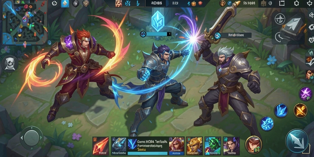 Screenshot RDI88 menampilkan aksi seru di arena MOBA.