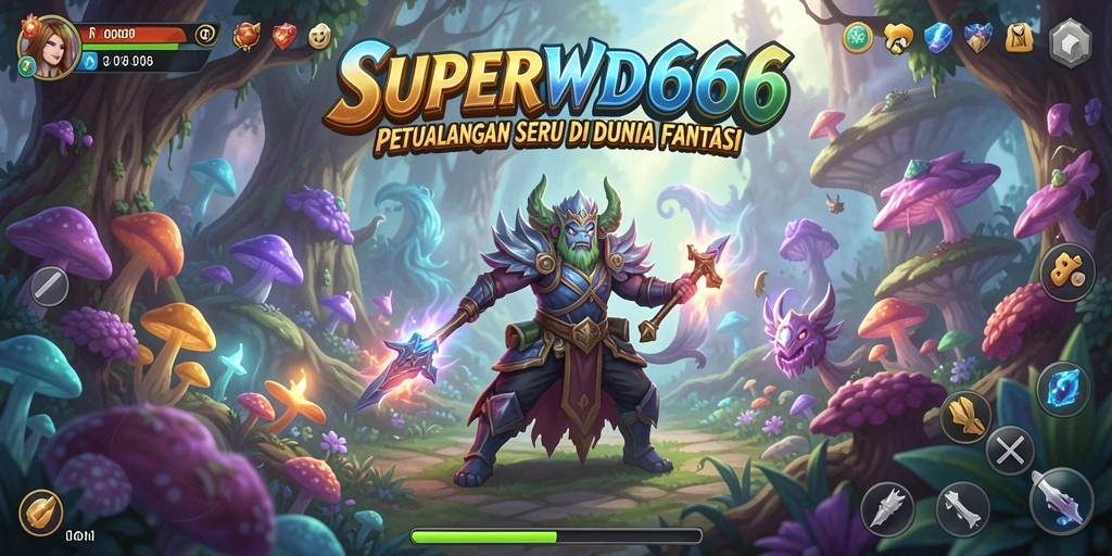 Screenshot gameplay SUPERWD666 menampilkan aksi seru di dunia petualangan.