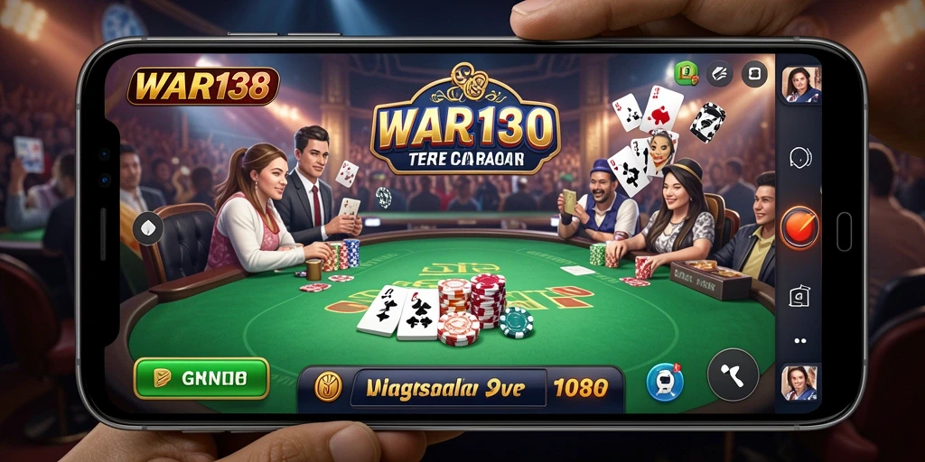 Tampilan screenshot utama WAR138 dengan dealer dan permainan langsung yang mengasyikkan.