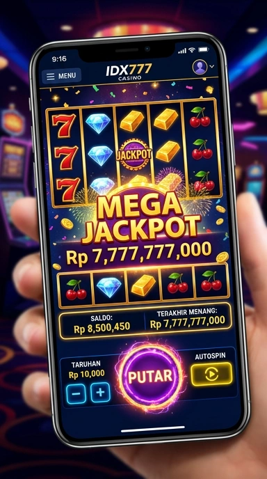 Tampilan antarmuka aplikasi idx777 yang sederhana dan fungsional.